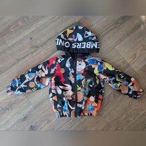 Space Jam A New Legacy Windbreaker Jacket 2T Toddler Looney Tunes Squad
